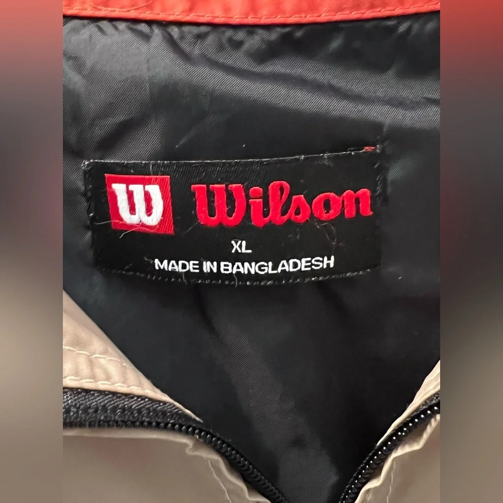 Vintage 90’s Wilson Brand Windbreaker Windrunner Jacket Size XL Mens Adult - Picture 3 of 3